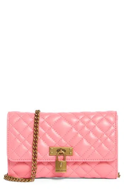 Kurt Geiger London Brixton Wallet On A Chain In Pink