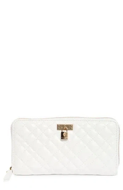 Kurt Geiger London Brixton Zip Wallet In White