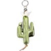 Kurt Geiger London Cactus Faux Leather Bag Charm In Green