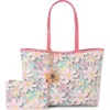 Kurt Geiger London Camden Coated Canvas Shopper Bag In Pink