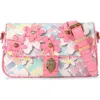 Kurt Geiger London Camden Flap Floral Coated Canvas Shoulder Bag