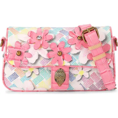 Kurt Geiger London Camden Flap Floral Coated Canvas Shoulder Bag