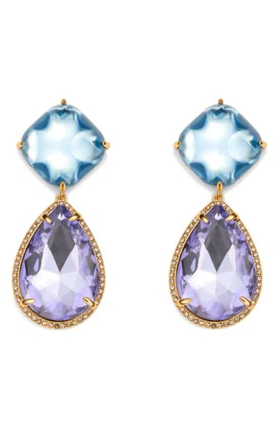 Kurt Geiger London Candy Stone Drop Earrings In Blue