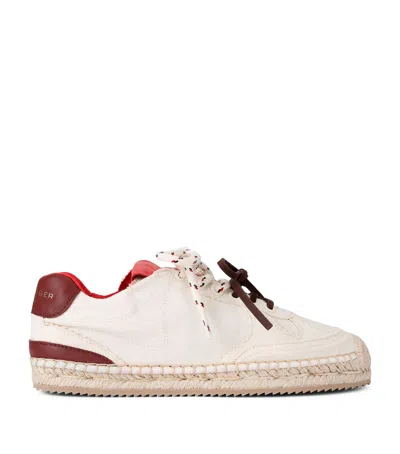 Kurt Geiger London Canvas Espadrille Sneakers In White
