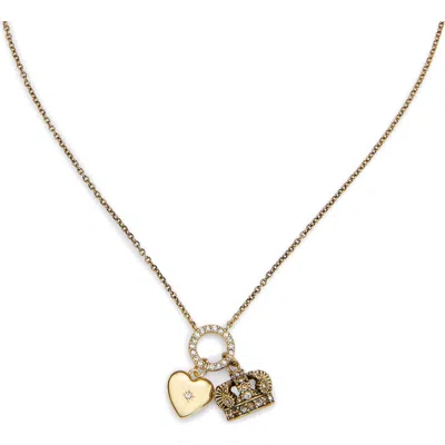 Kurt Geiger London Charm Pendant Necklace In Gold