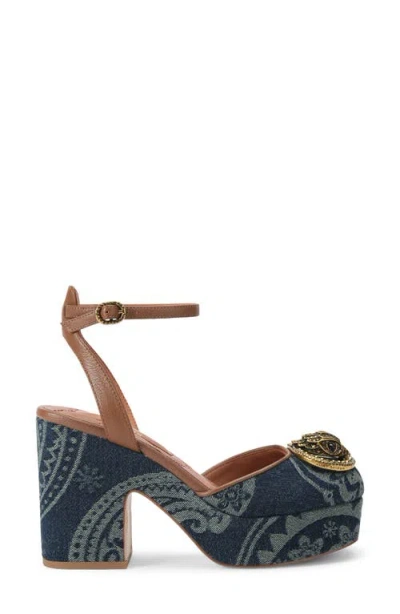 Kurt Geiger London Chelsea Ankle Strap Platform Pump In Multi