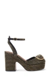Kurt Geiger London Chelsea Ankle Strap Platform Pump In Yellow