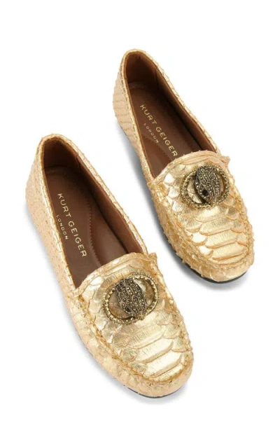 Kurt Geiger London Chelsea Croc Embossed Loafer In Animal Print