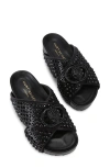 Kurt Geiger London Chelsea Cross Strap Flatform Sandal In Charcoal