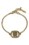 Kurt Geiger London Chelsea Eagle Head Bracelet In Gold