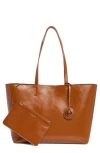 Kurt Geiger London Chelsea Leather Shopper Bag In Brown