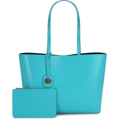 Kurt Geiger London Chelsea Leather Shopper Bag In Blue