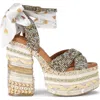 Kurt Geiger London Chelsea Platform Sandal In Brown