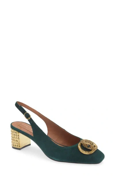 Kurt Geiger London Chelsea Slingback Pump In Green