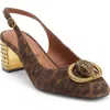 Kurt Geiger London Chelsea Slingback Pump In Brown