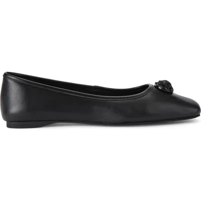 Kurt Geiger London Chelsea Square Toe Ballet Flat In Black