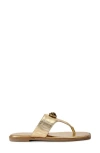 Kurt Geiger London Chelsea T-strap Sandal In Gold