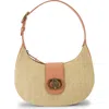 Kurt Geiger London Chelsea Woven Hobo In Open Beige
