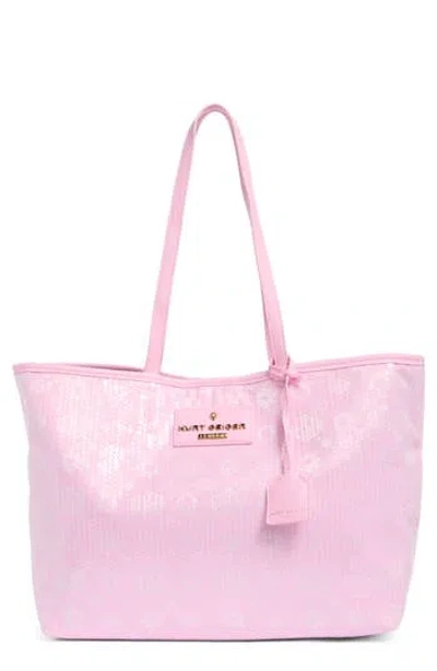 Kurt Geiger London Chiswick Large Shopper Tote Bag & Pouch In Blue