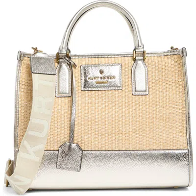 Kurt Geiger London Chiswick Top Handle Top Bag In Silver Multi
