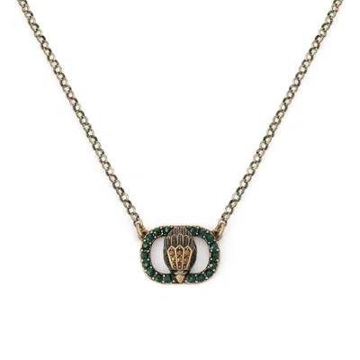 Kurt Geiger London Chlesea Eagle Pendant Necklace In Gold