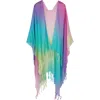 Kurt Geiger London Classic Rainbow Ruana In Multi