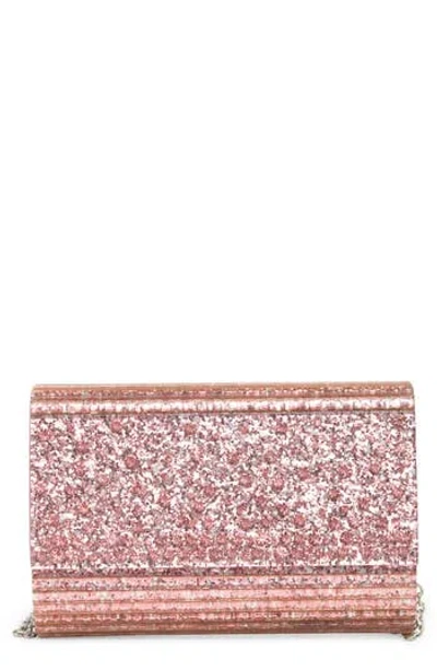 Kurt Geiger London Crystal & Sequin Envelope Clutch In Light/pastel Pink