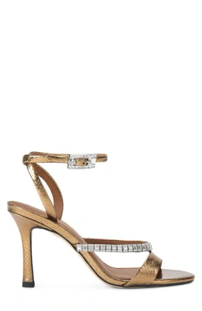 Kurt Geiger London Crystal Ankle Strap Sandal In Brown