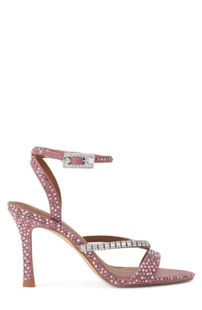 Kurt Geiger London Crystal Ankle Strap Sandal In Pink