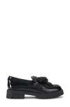 Kurt Geiger London Crystal Bow Platform Loafer In Black