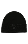 Kurt Geiger London Crystal Cuff Beanie In Black