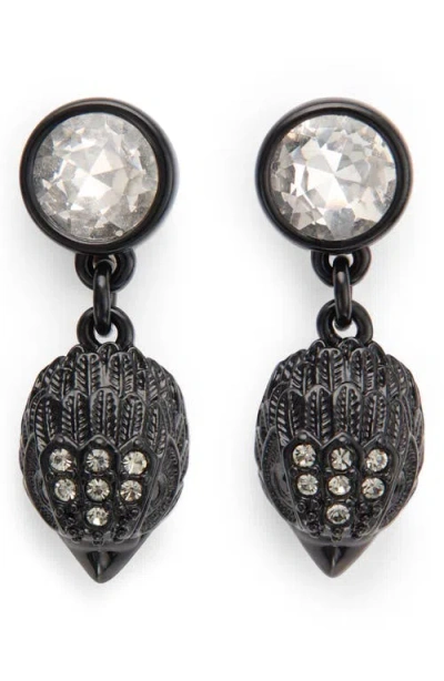 KURT GEIGER KURT GEIGER LONDON CRYSTAL EAGLE HEAD DROP EARRINGS