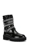 Kurt Geiger London Crystal Embellished Multistrap Boot In Black