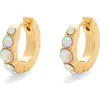 Kurt Geiger London Crystal Huggie Earrings In Crystal