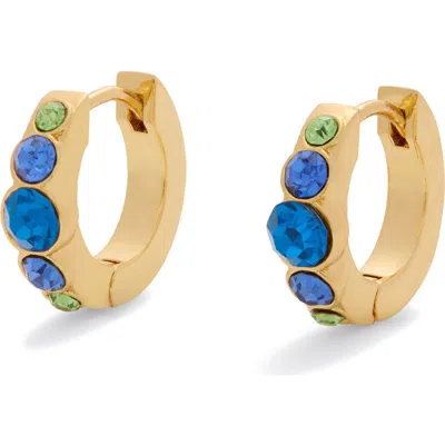 Kurt Geiger London Crystal Huggie Earrings In Gold