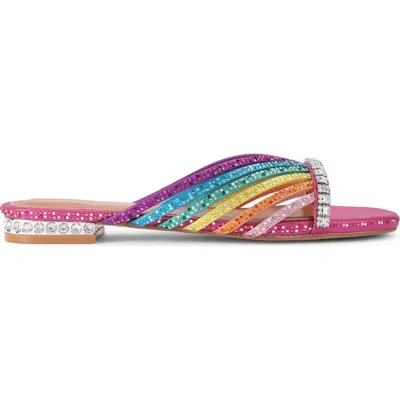 Kurt Geiger London Crystal-embellished Mules In Multi