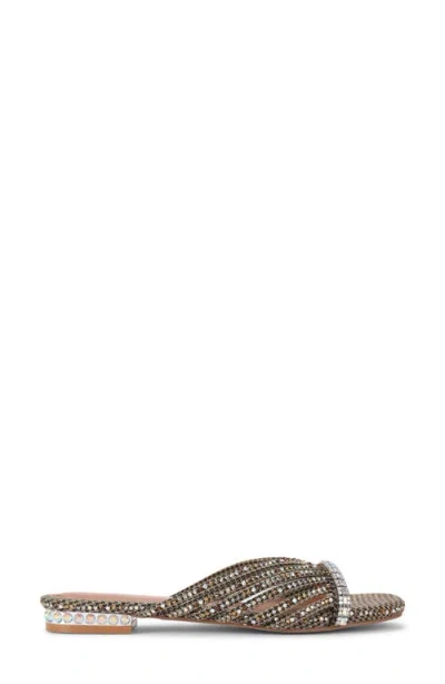 Kurt Geiger London Crystal Slide Sandal In Neutral