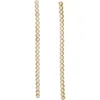 Kurt Geiger London Cubic Zirconia & Faux Pearl Linear Drop Earrings In Pearl