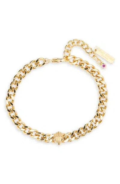 Kurt Geiger London Curb Chain Link Bracelet In Gold