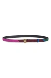 Kurt Geiger London Dark Rainbow Belt In Brown