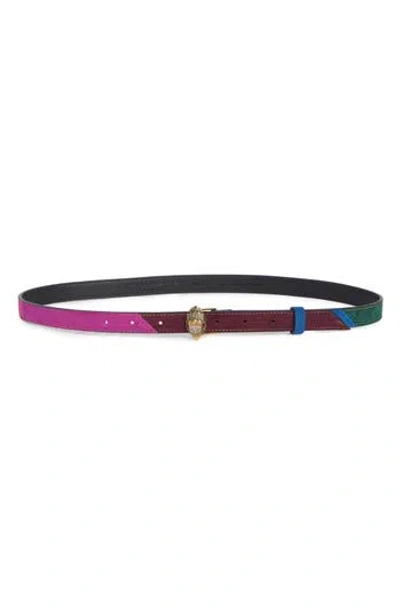 Kurt Geiger London Dark Rainbow Belt In Brown