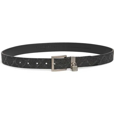 Kurt Geiger London Denim Lock Belt