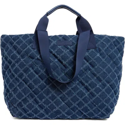 Kurt Geiger London Denim Shopper Tote In Blue