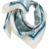 Kurt Geiger London Dot Monogram Silk Square Scarf