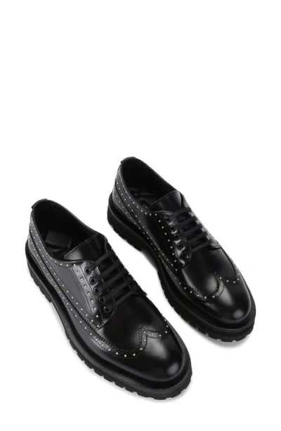 Kurt Geiger London Drayton Stud Derby In Charcoal