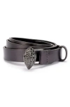 KURT GEIGER KURT GEIGER LONDON DRENCH METALLIC LEATHER BELT