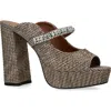Kurt Geiger London Duke Peep Toe Platform Sandal In Beige