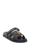 Kurt Geiger London Eagle Cutout Slide Sandal In Black