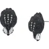 Kurt Geiger London Eagle Head Stud Earrings In Black