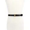 Kurt Geiger London Eagle Leather Belt In Black